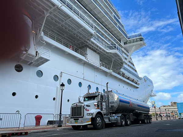 Royal Petroleum truck to vessel bunkering service